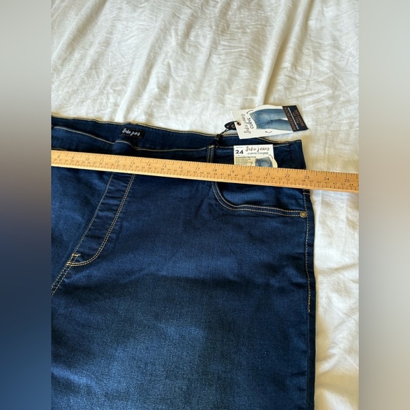 Suko Jeans NWT indigo blue pull on capri stretch denim size 24 21” inseam - Picture 8 of 9